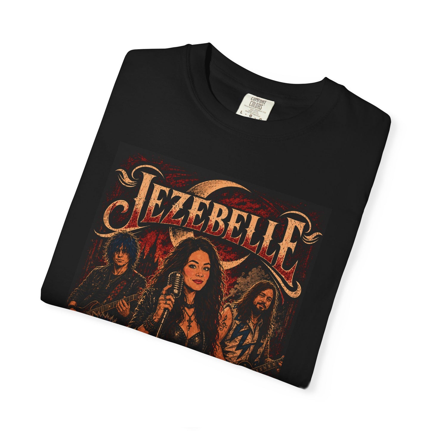 Jezebelle Band Poster T-shirt | Dark Gothic Skull Artwork