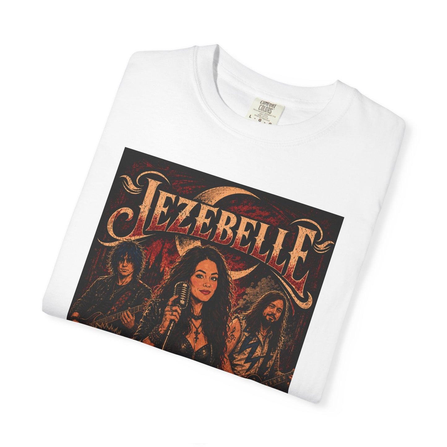 Jezebelle Band Poster T-shirt | Dark Gothic Skull Artwork
