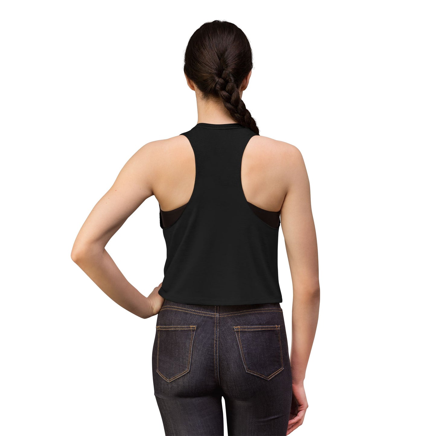 Jezebelle Rock Band Crop Top — Gothic Skull & Rose Concert Graphic