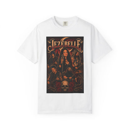 Jezebelle Band Poster T-shirt | Dark Gothic Skull Artwork